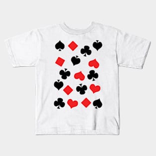 Cards Pattern Kids T-Shirt